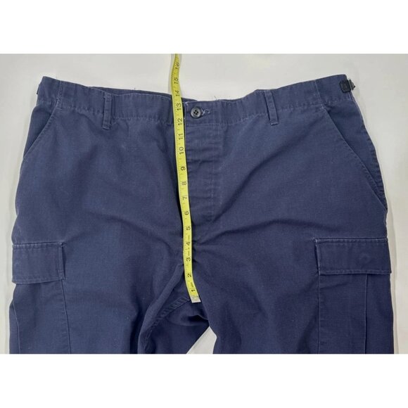 Propper Cargo Pants Mens XL 42x31 Blue Tactical Paratrooper Ripstop Utility Y2K - Picture 8 of 16